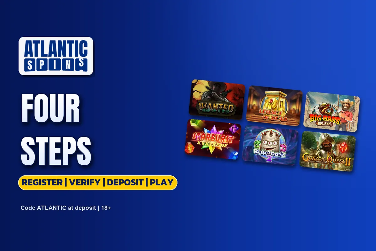 Starting at Atlantic Spins in four steps