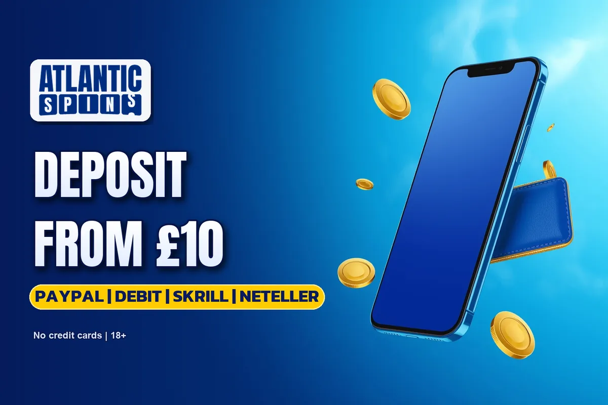 Atlantic Spins deposit and withdrawal methods